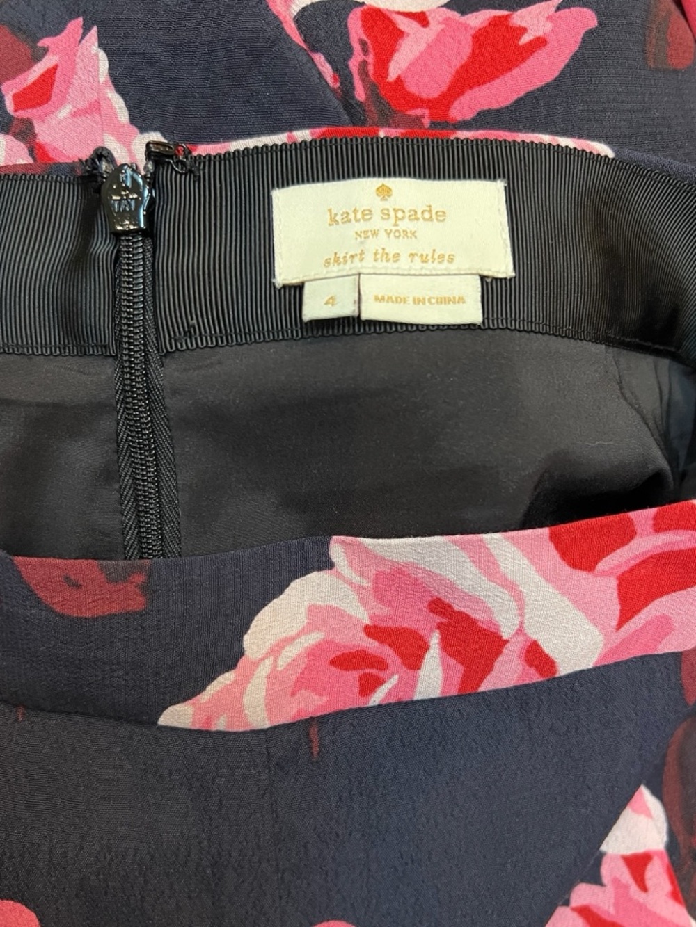Kate Spade New York Rambling Roses Midi Skirt - Picture 5 of 7
